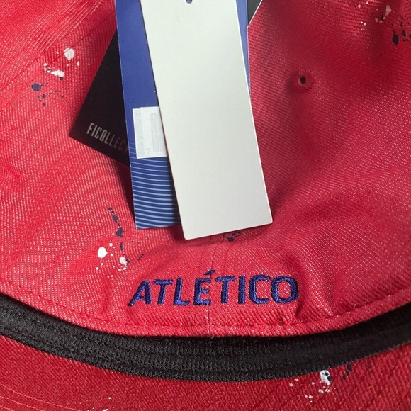 NWT FanInk Atletico Madrid FT-90 Pro Fitted Hat Cap Gallery Red 7 1/4 Men SAMPLE - Picture 7 of 11